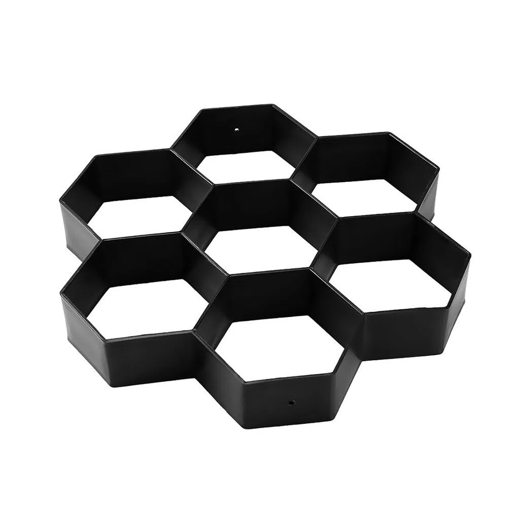 Stampo per pavimentazione per giardino, in plastica, esagonale, fai da te, per pavimentazione in cemento, per vialetti, sentieri, riutilizzabili, per passerella, giardino, cortile, patio,