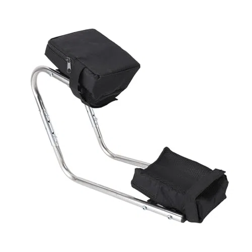 aqxreight Sedile per Ginocchio da Giardino in Acciaio Inossidabile per Giardinaggio, Salvaspazio, Riduce al Minimo L'affaticamento della Vita del Ginocchio, Adatto per Lavori Agricoli,