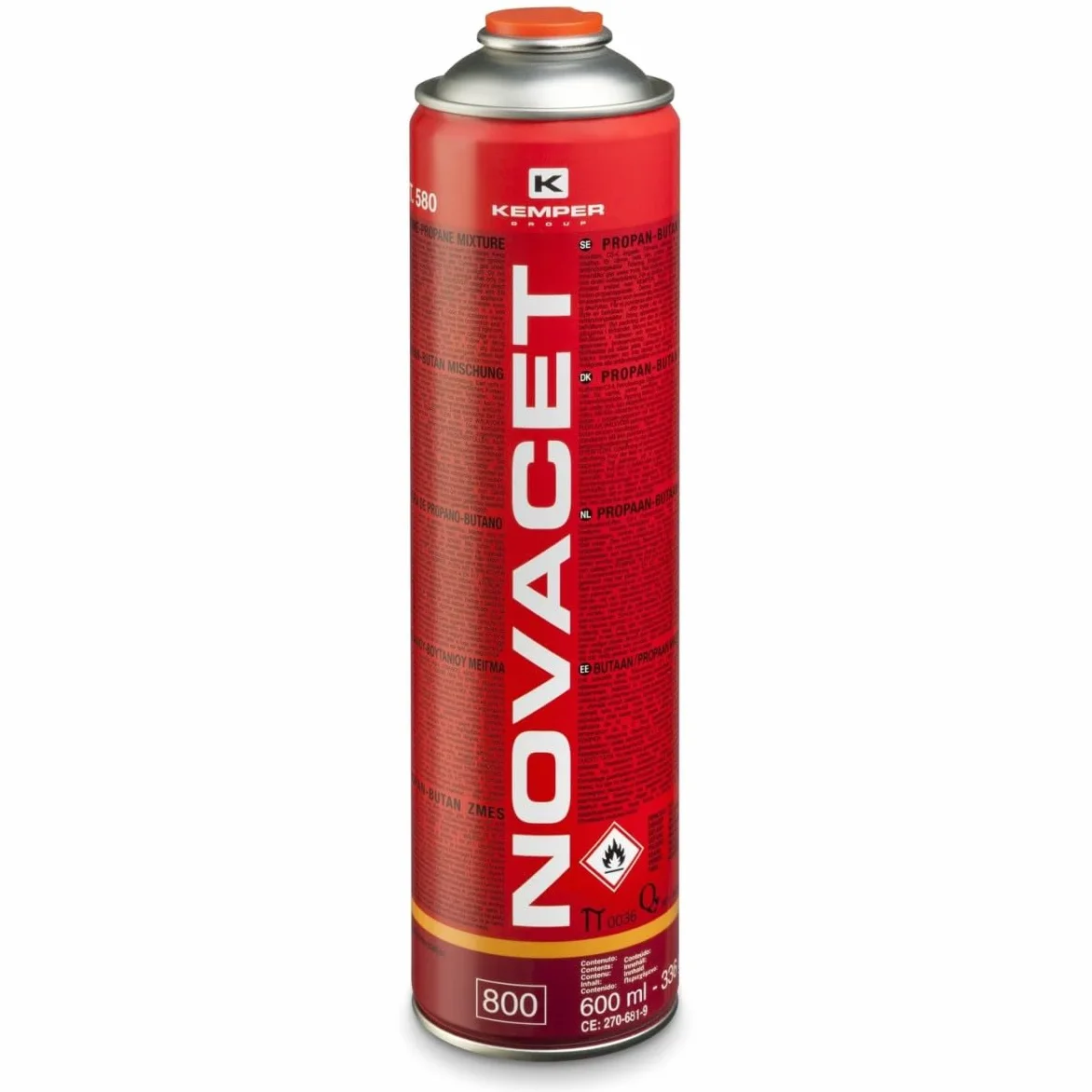 Kemper - 3 cartucce di gas 330 g propano mix NOVACET 600 ml caramella gas universale valvola 7/16
