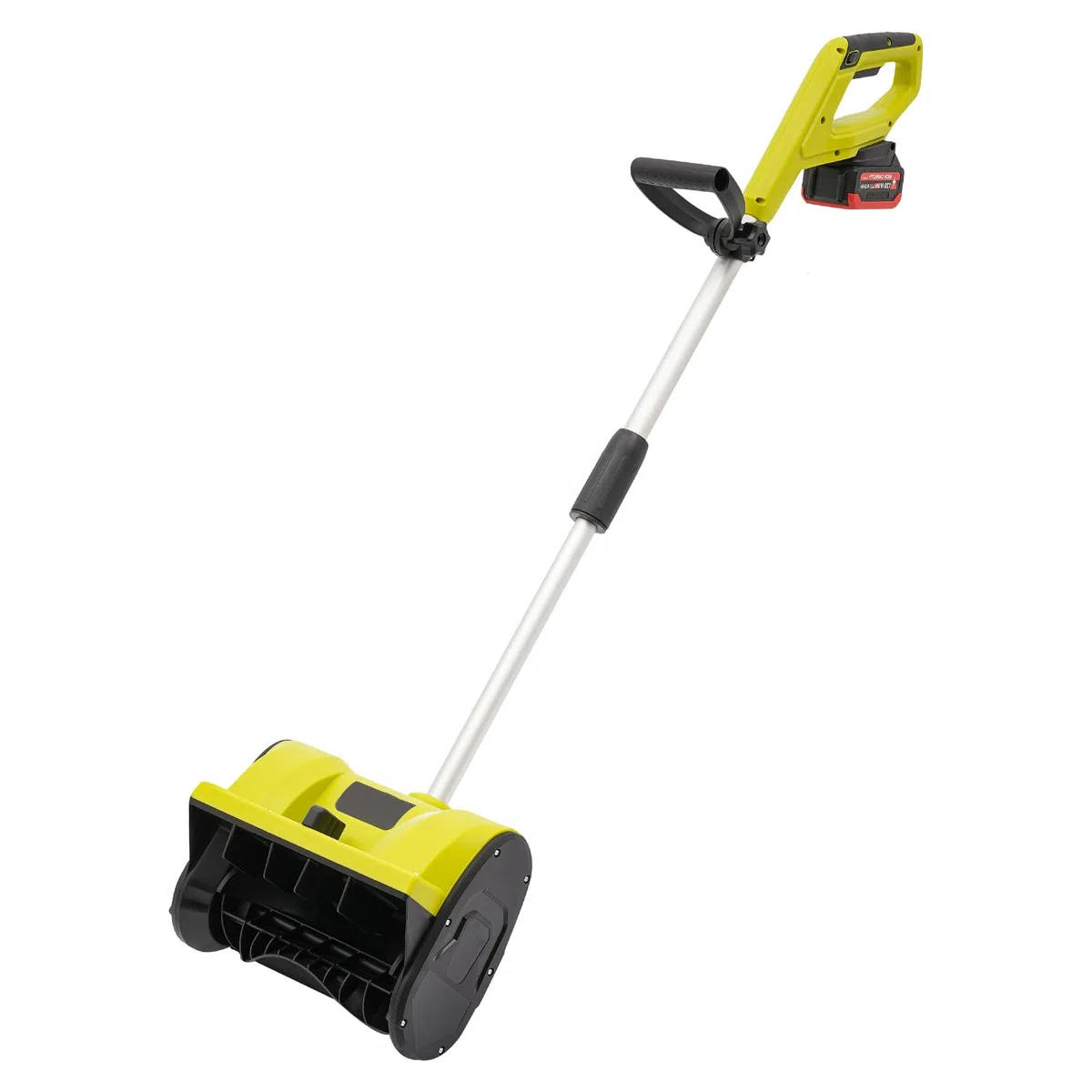 Spazzaneve 20 V, spazzaneve a batteria, larghezza di lavoro, 16 cm, altezza di 2200 giri/min, velocità di lancio, 8 m, spazzaneve per garage, terrazze, verande, marciapiedi