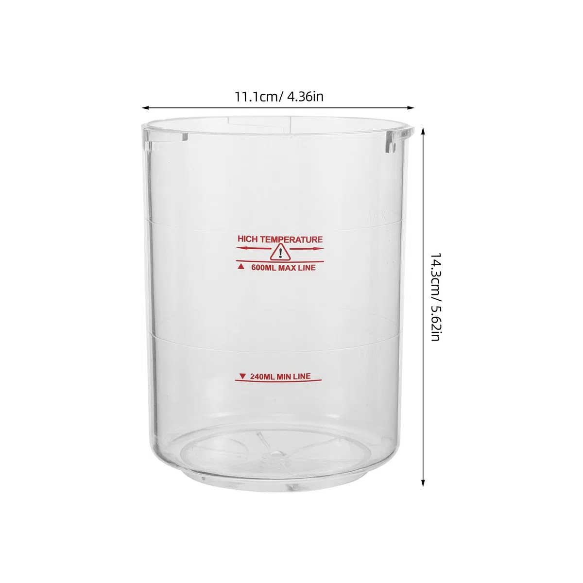 MAGICLULU Tazza di Ricambio per Facciale da 240-600ml in Abs Grande Capacità e Facile Monitoraggio del Livello Dell'acqua per Centri Benessere e Saloni di Bellezza