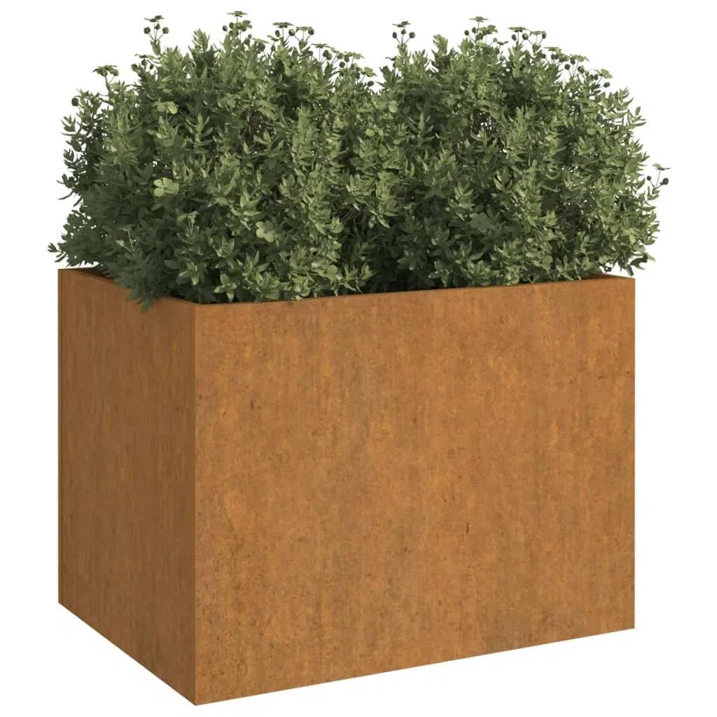 Generico Fioriera 62x47x46 cm Acciaio Corten,Prato e Giardino,Giardinaggio,Vasi e fioriere-821558