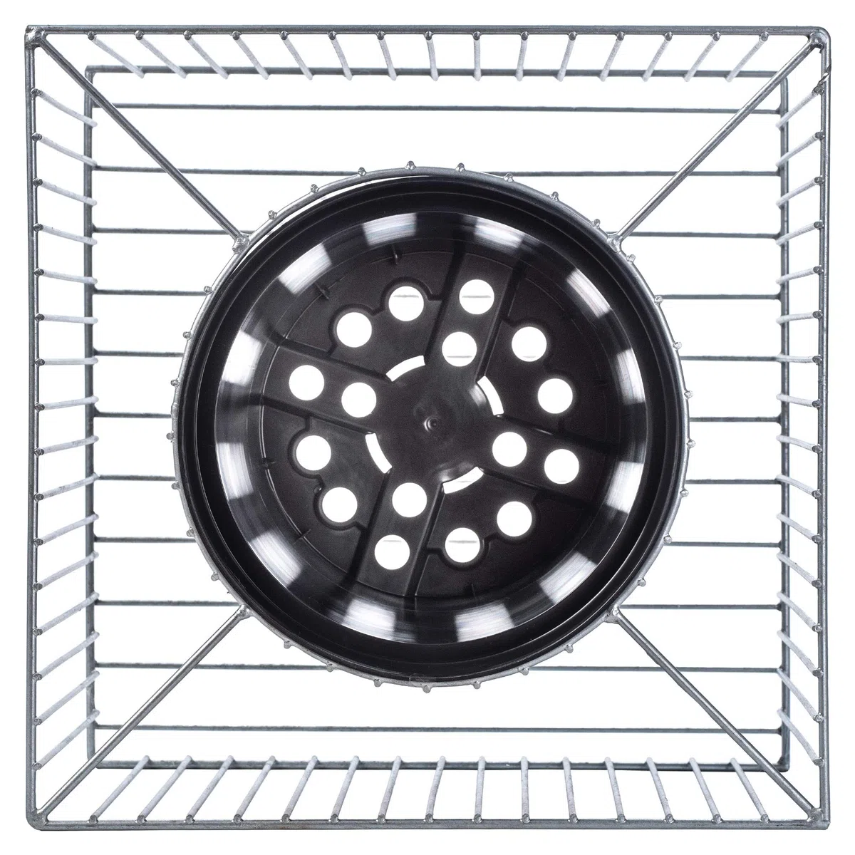 KADAX Set di 39 Gabion Casket pianta, gabion, vaso di fiori per esterno, fiori, giardino, terrazza, fioriera rotonda in acciaio zincato, fioriera, decorazione, cesto di pietra, (Ř 53 cm, H: 33