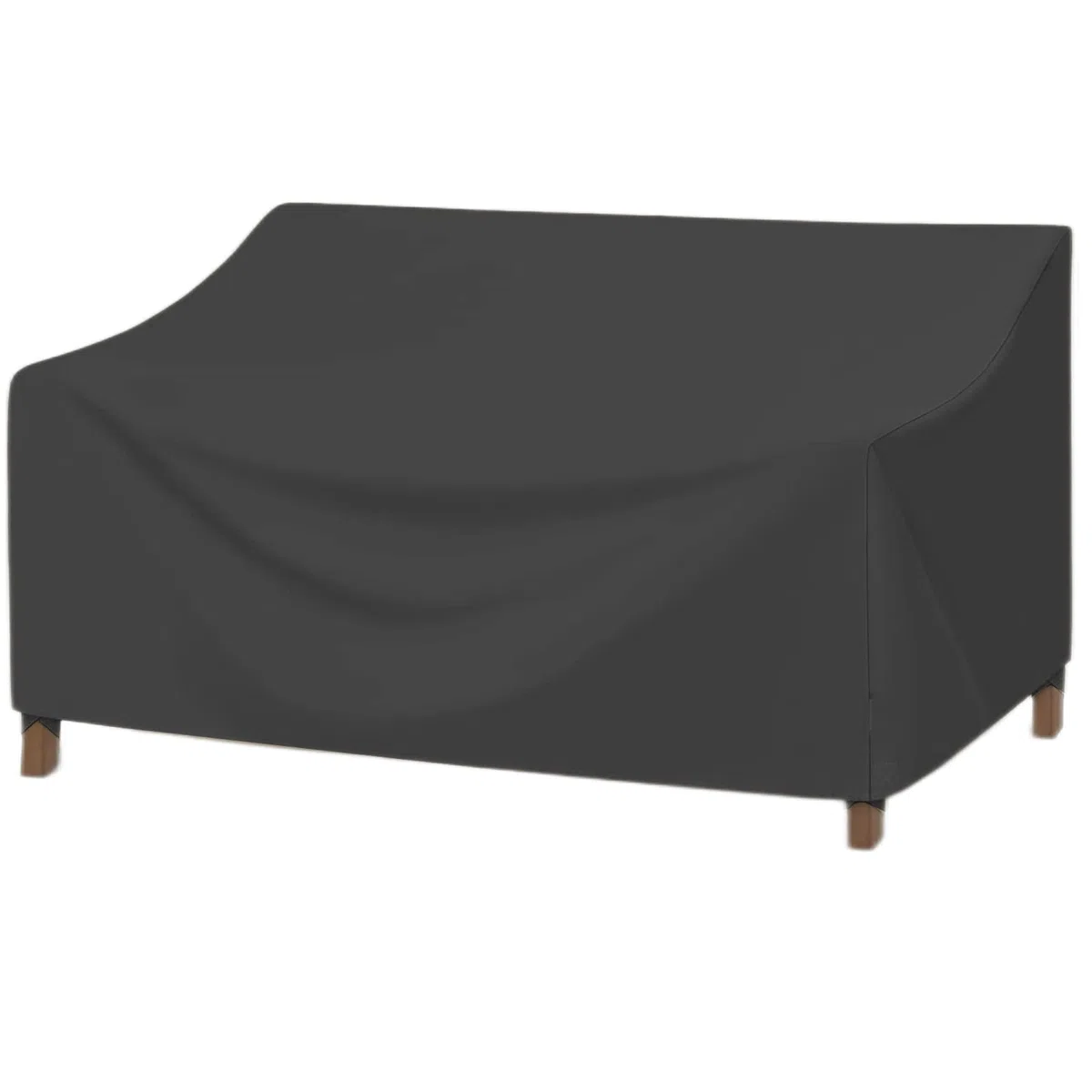 Copertura Divano Esterno Impermeabile, 600D Copridivano da Esterno, Copri Divano da Esterno protezione contro il vento, protezione UV-Nero (264 * 102 * 60/89cm)