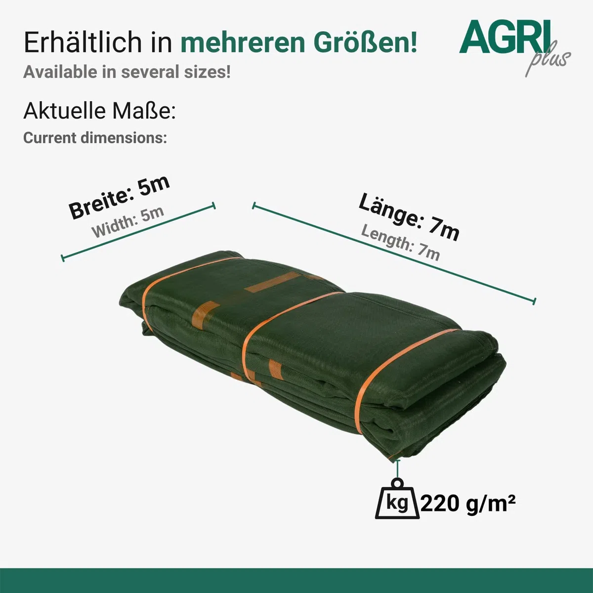 1 pezzo 5 x 7 m Silo griglia protezione uccelli rete rete di copertura silon rete di protezione silo rete verde griglia di protezionecopertura super stabile 220 G