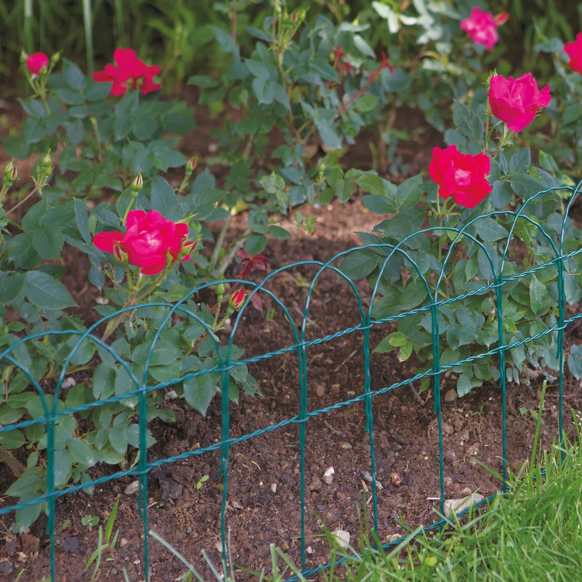 TENAX Ondamet 0,40x10 m Bordura per Giardino, Delimitazione ad Archi in Ferro Plastificato, Altezza 40 cm, Lunghezza 10 m