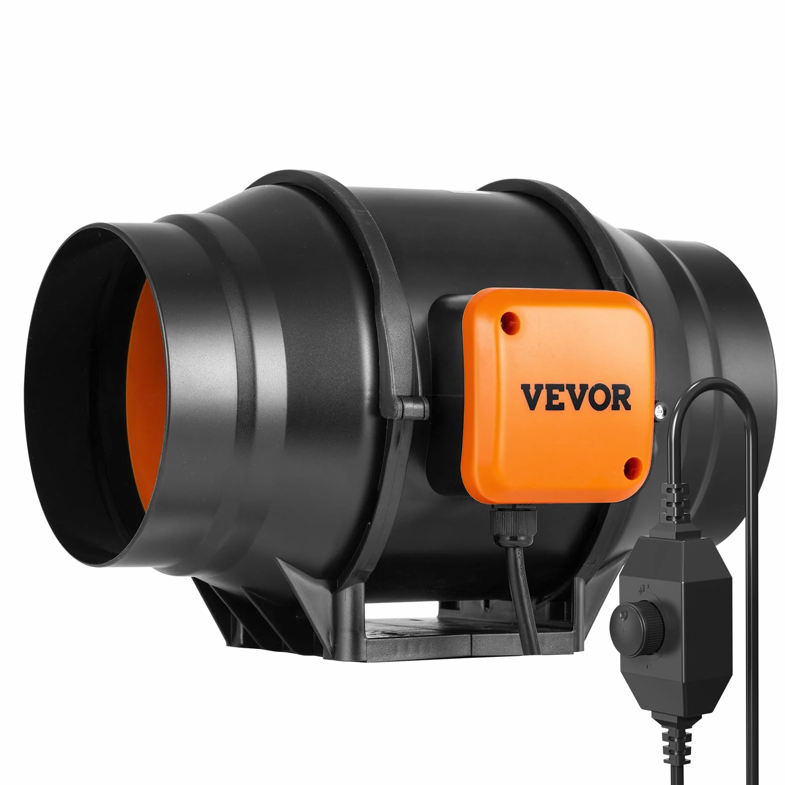 VEVOR Ventola per Condotto in Linea 306 x 255 x 212 mm Ventola di Scarico Silenziosa con Regolatore Velocità Variabile, Motore CA, per Booster Raffreddamento, Tende Coltivazione, Coltura idroponica