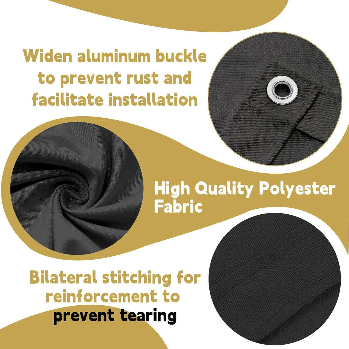 Frangivisto Balcone 0.7 x 1.5 m Protezione Impermeabile Copri Ringhiera Balcone Privacy Frangivento Protezione UV Telo Frangi-Vista per Terrazza e Giardino, Grigio Scuro