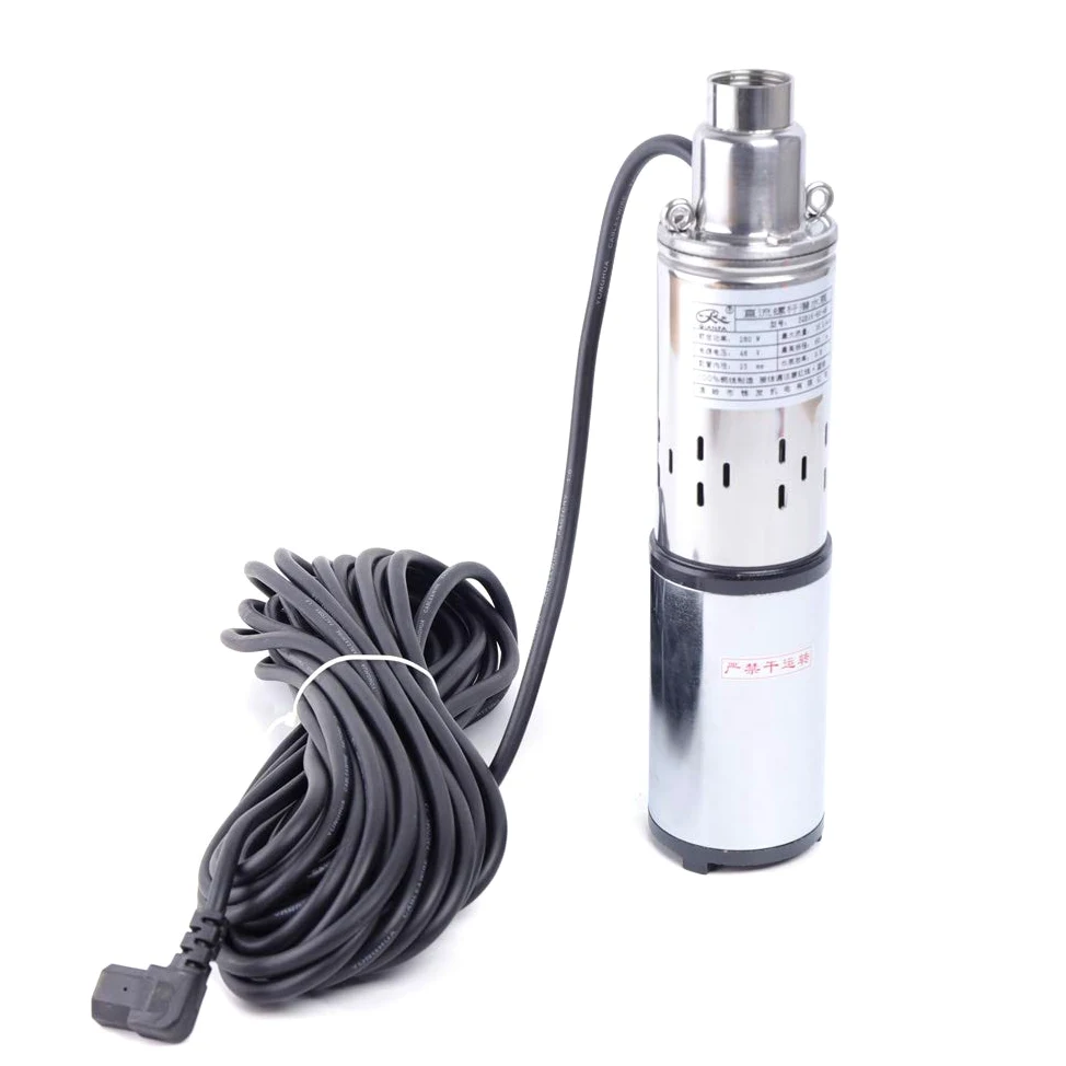 Pompa solare per fontane profonde, pompa per fontane, pompa ad acqua, pompa sommersa in acciaio inox, per fontane profonde, pompe per fontane, per giardino industriale, Dc 48 V, 280 W