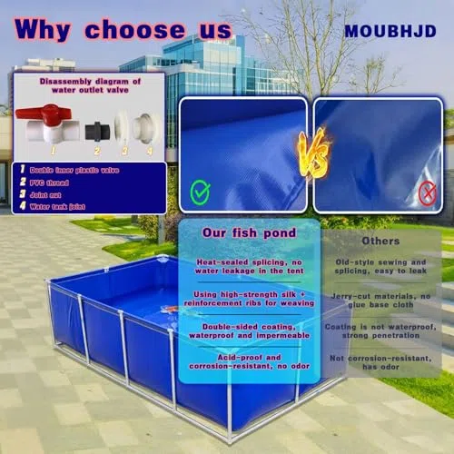Piscina fuori terra, telaio in acciaio, piscina da giardino per famiglie e bambini, facile da montare con toppa di riparazione