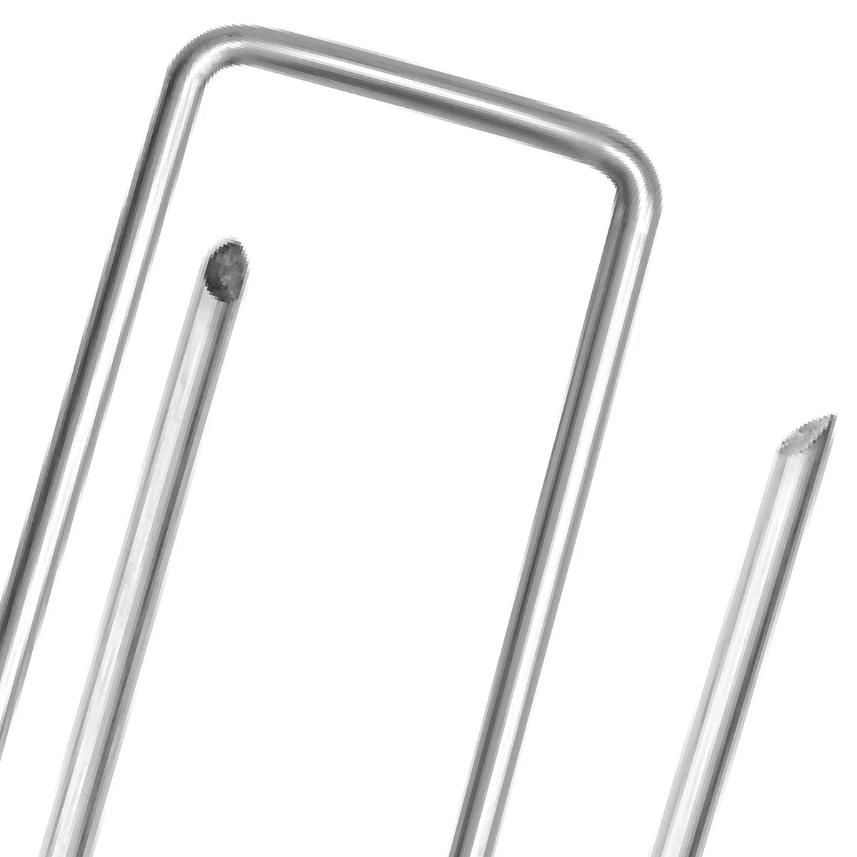 COM-FOUR®100x Ancoraggi a terra in acciaio rivestito - robusti picchetti per il fissaggio di veli e tende - ancoraggi a terra per giardino e campeggio (100 pezzi - 200x25x3.8mm)