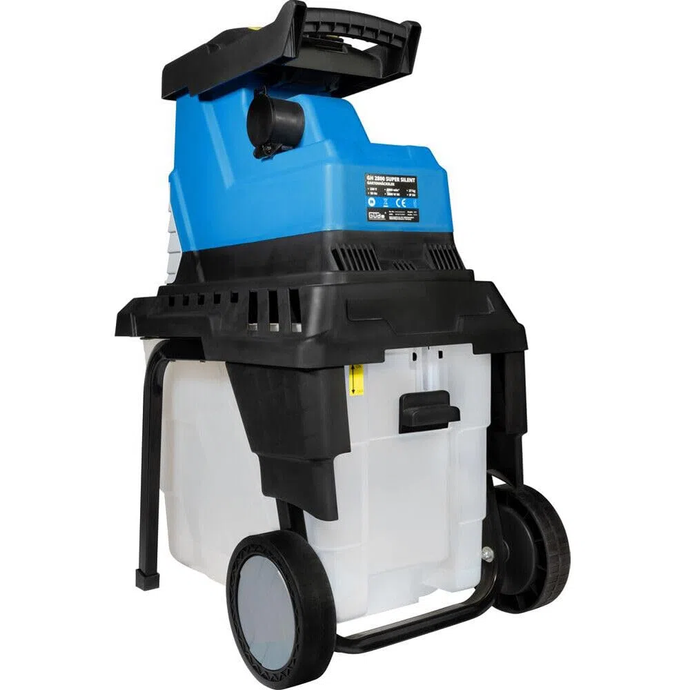 Güde 94375 GH 2800 Super Silent Trituratore da giardino (2800 W, motore a induzione, scatola di raccolta da 55 l, spessore massimo del ramo, silenzioso)