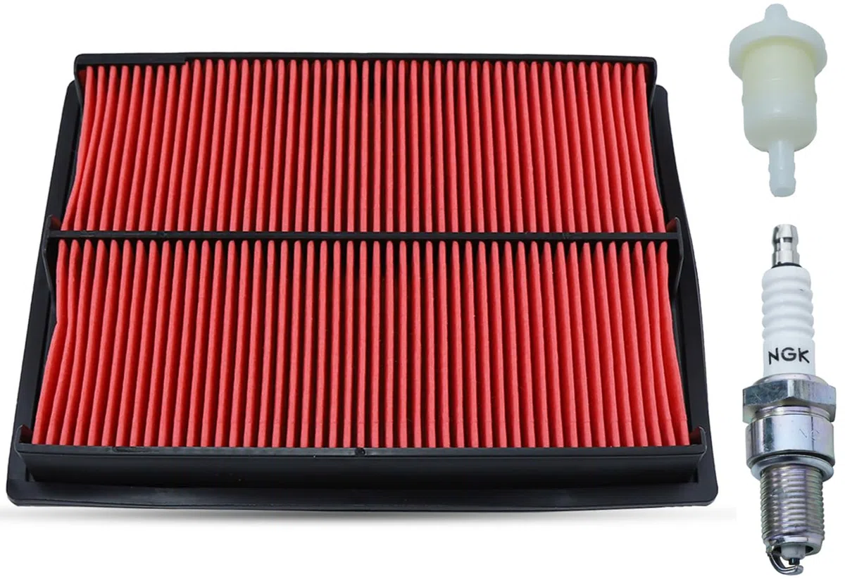 Filtro Aria con Prefiltro per Honda GX620 GX610 GX670 e Motore 18CV 20CV 24CV, ADEFOL Filtro dell'aria con Candela e Filtro Carburante Pezzi di Ricambio Accessorio Motore