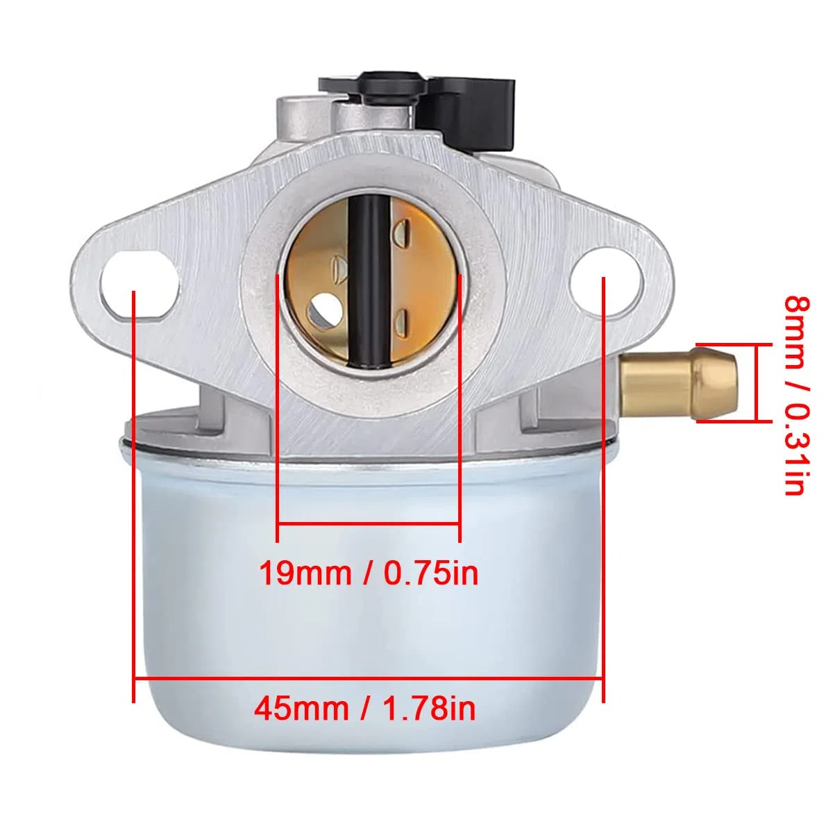 ZAMDOE 799868 498170 Carburatore per Briggs & Stratton 124T02 124T07 126M02 129700 12V800 12C700 Piccoli motori a 4 tempi, sostituisce 14111 799872 694202, con base di primer per filtro dell'aria