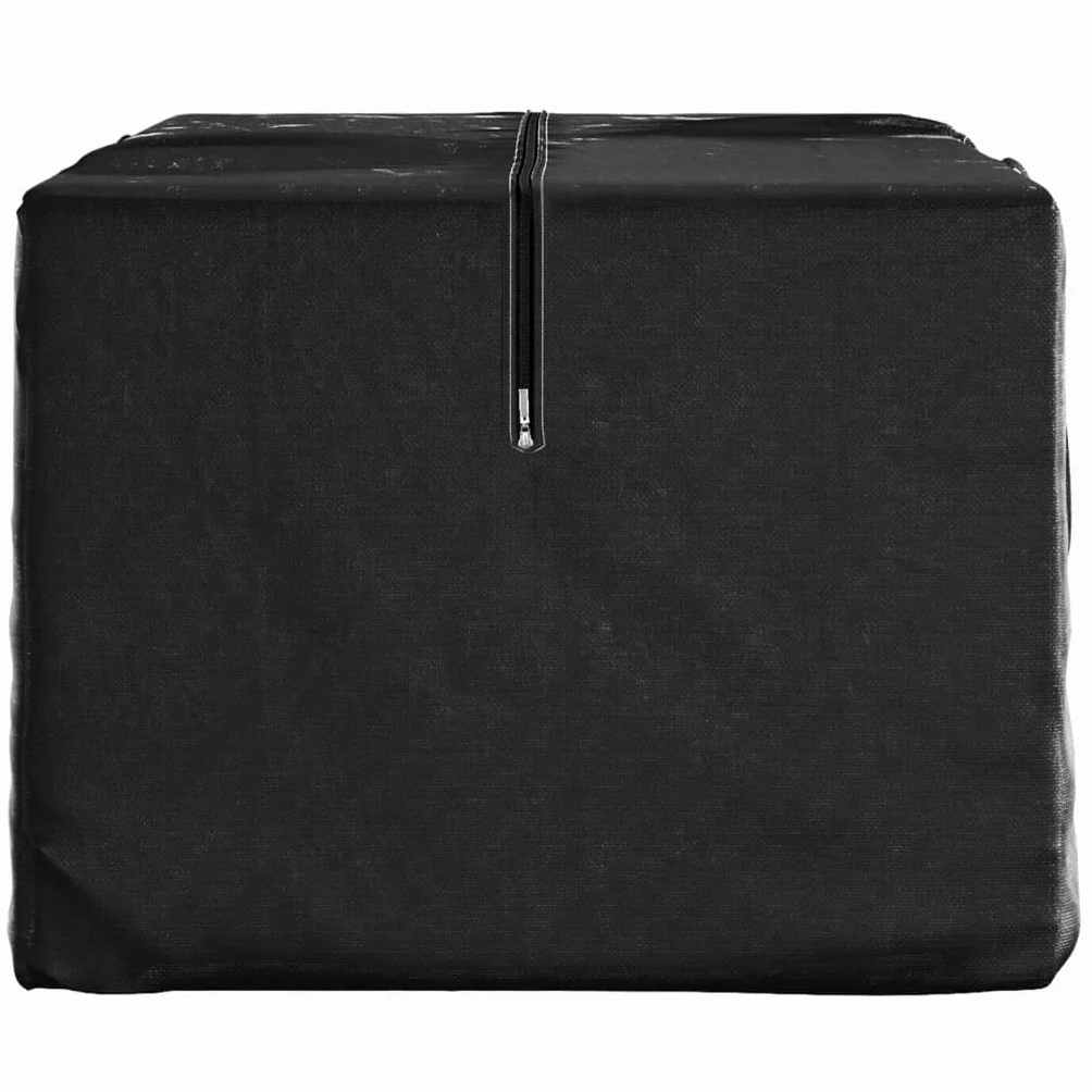 vidaXL Borsa Porta Cuscini da Giardino Nera 150x75x75 cm Polietilene