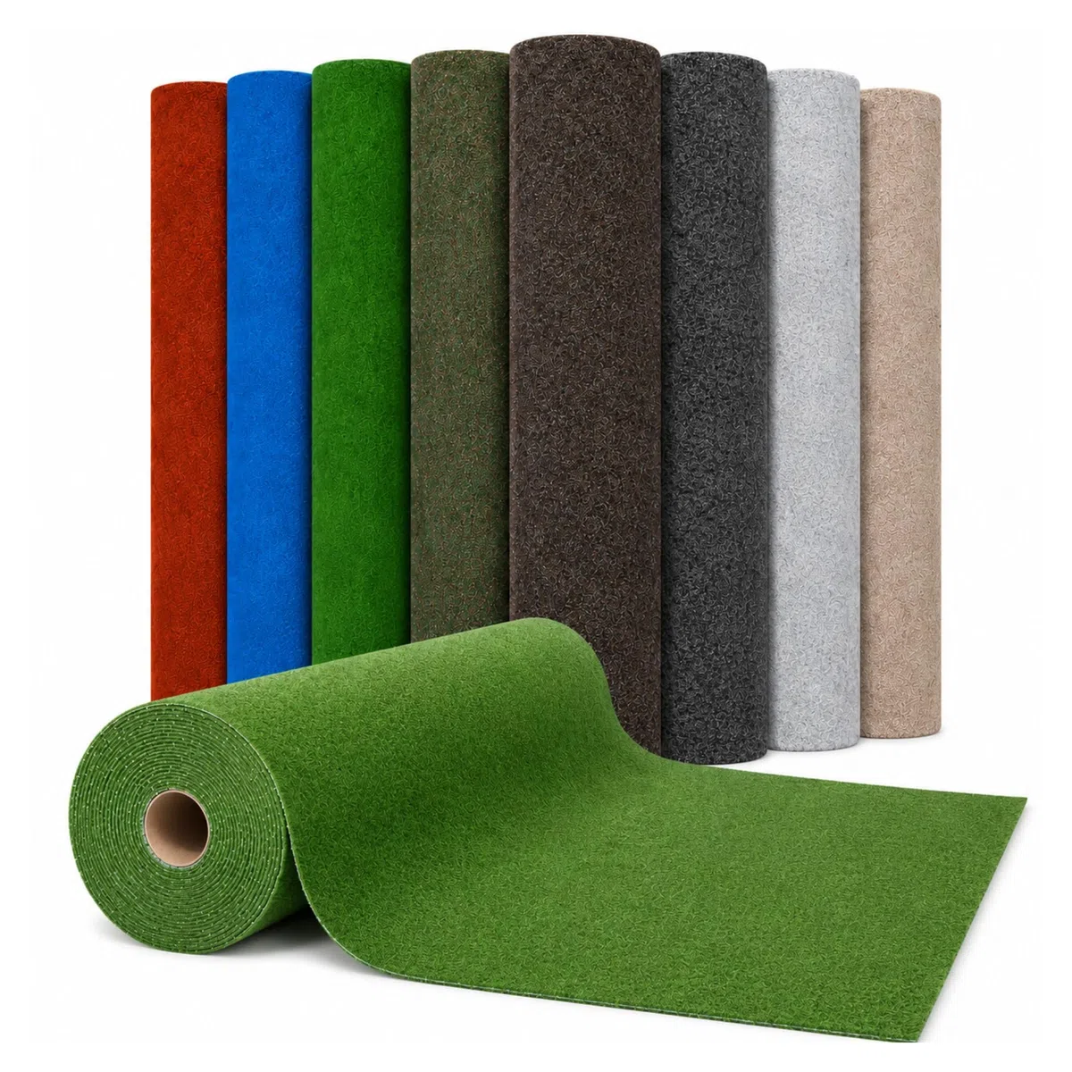 Tappeto per Prato colorato Wunder Park | Tappeto da Balcone | Resistente e Resistente alle intemperie | Tappeto per Prato Artificiale per terrazza, Tempo Libero | Outdoor (Blu, 100 x 400 cm)