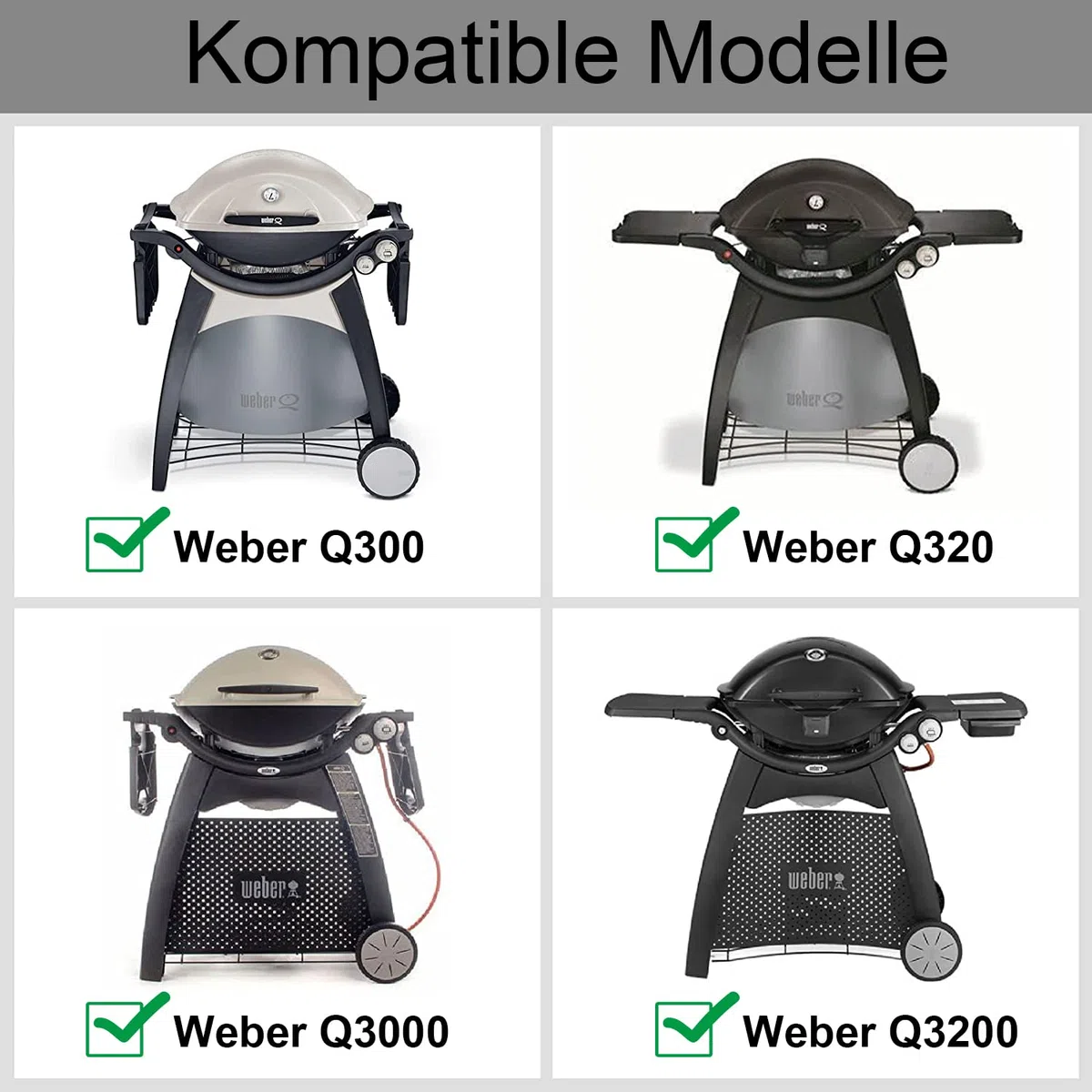 6560 - Padella in ghisa per barbecue Weber Q300 Q3000 Q3200 Q3400 Series, 45,2 x 31,5 cm, accessori per piastra 57060001 586002 426001 56010049, griglia a gas Weber 6506 Pezzo