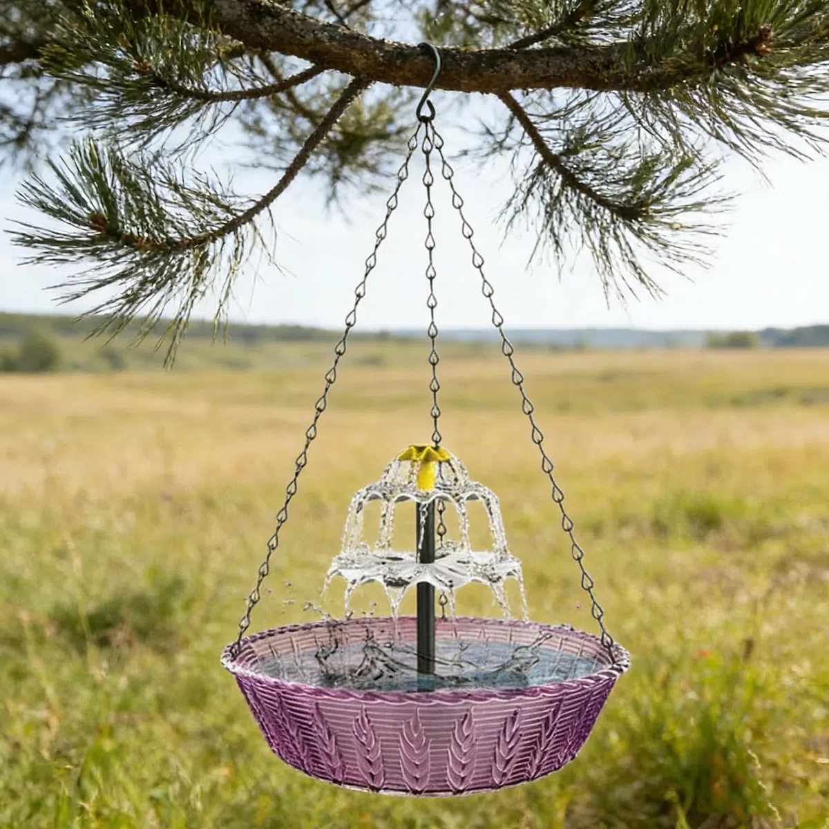 Fontana Solare Per Abbeveratoio Uccellis, Bagno Uccellis Sospeso A Cascata Solare Per Giardino, 2026 Solars Pompa acqua Bagni Uccelli_ Fontana Ciotolas, Novità Solars Water Feature Vaschette Uccelli_