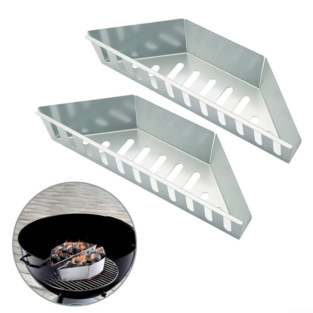 Cestini per carbonella in acciaio inox, essenziali per qualsiasi appassionato di barbecue