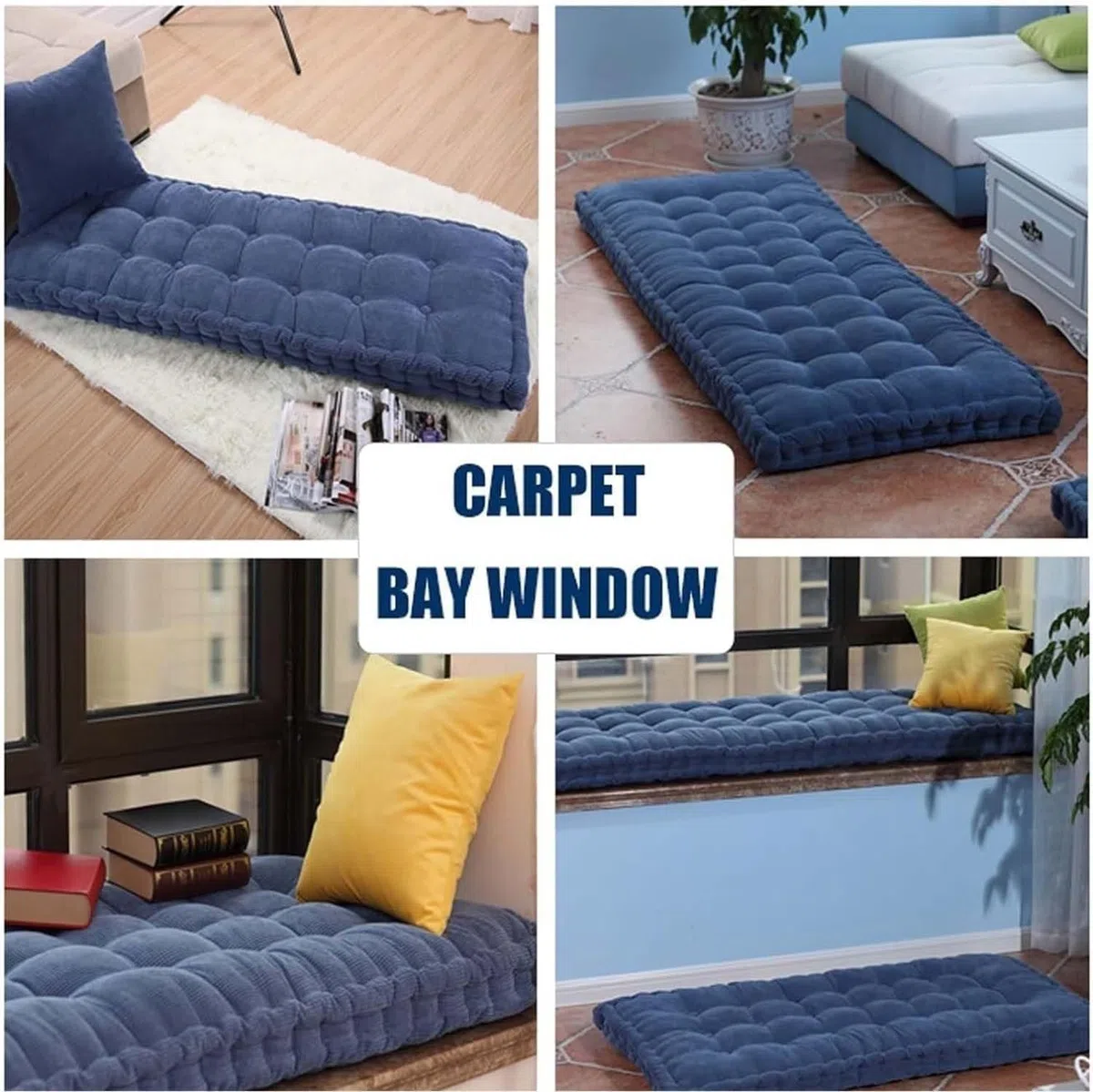 Panca da giardino 55 x 170 cm, cuscino blu per sedia a dondolo da patio e palletHighQuali rivestimento impermeabile perfetto per rilassarsi.