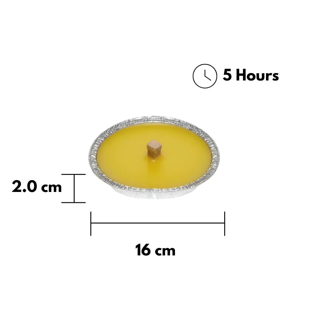 Cereria Di Giorgio - 32 fiaccole in alluminio alla Citronella di Java 100% Naturale - Anti zanzare e insetti - Diametro 16 cm - Durata 5 ore