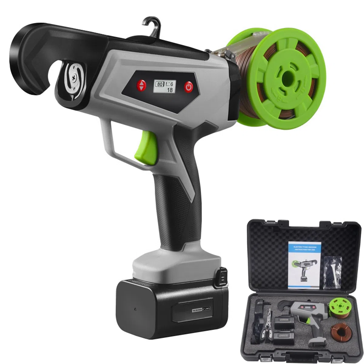 Legatrice Elettrica Per Piante, Set Per Legatura Di Rami Commerciali Con Batteria Al Litio, Utensili Per Legatura Di Vigneti Per Legatura Di Vecchi Rami, Legatrice Per Piante Da Giardino Per Pomodori