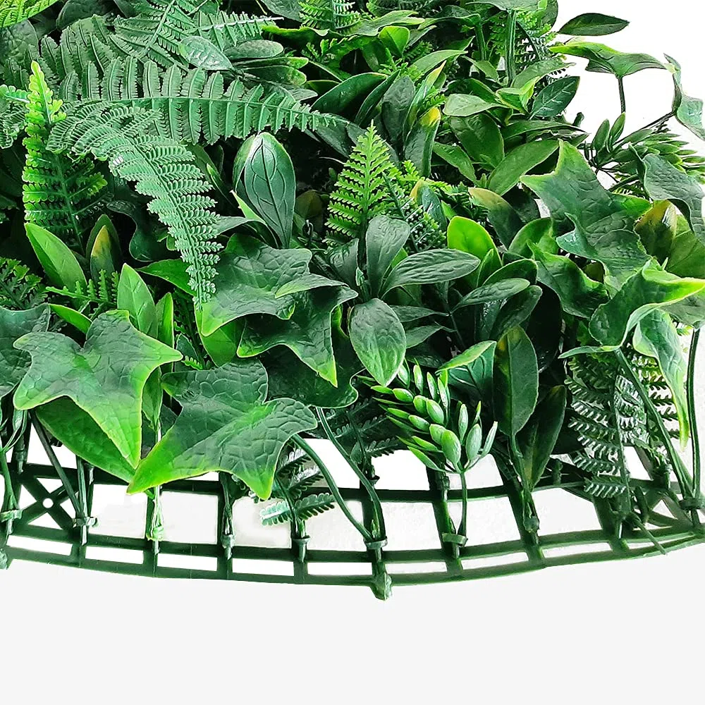 XONE Siepe Artificiale Jungle 100x100cm | Siepe Finta Foglie Giungla | Edera Sintetica Verde Ringhiera