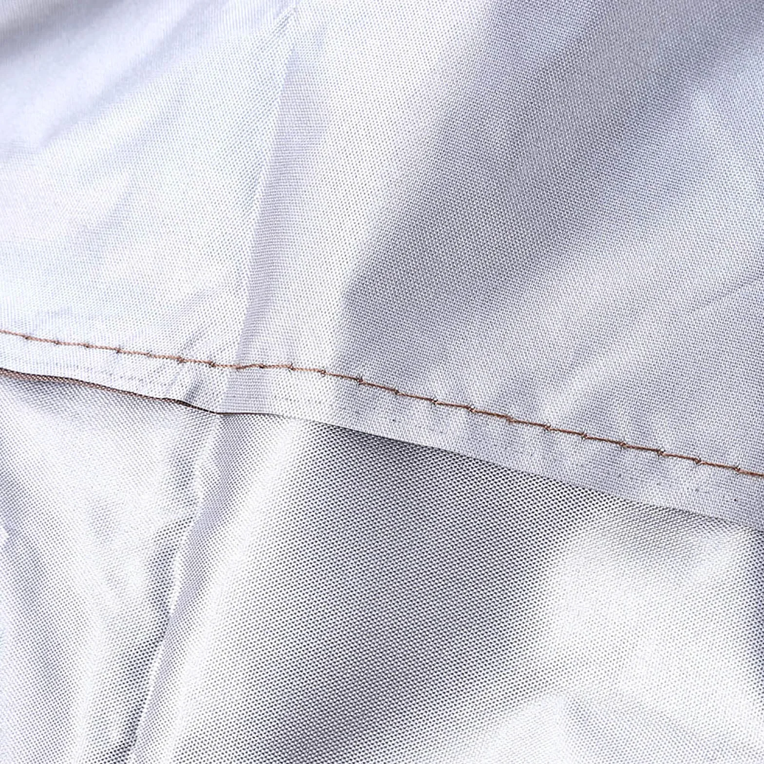 Rengue Copertura per Poltrona Lounge da Esterno 190, in taffetà di Poliestere Rivestito in Argento, Copertura per Mobili da Giardino, 208 X 76 X 41 Cm, Protezione Dalle Intemperie con Coulisse per