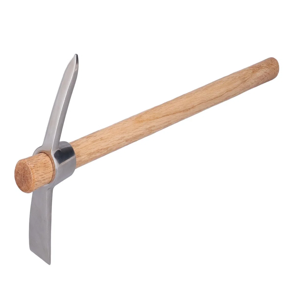 Picconi da Giardinaggio, Zappa per zappa in Acciaio Inossidabile con Manico in Legno per Trapiantare Scavare Piantare Allentare il Terreno Campeggio o Prospezione