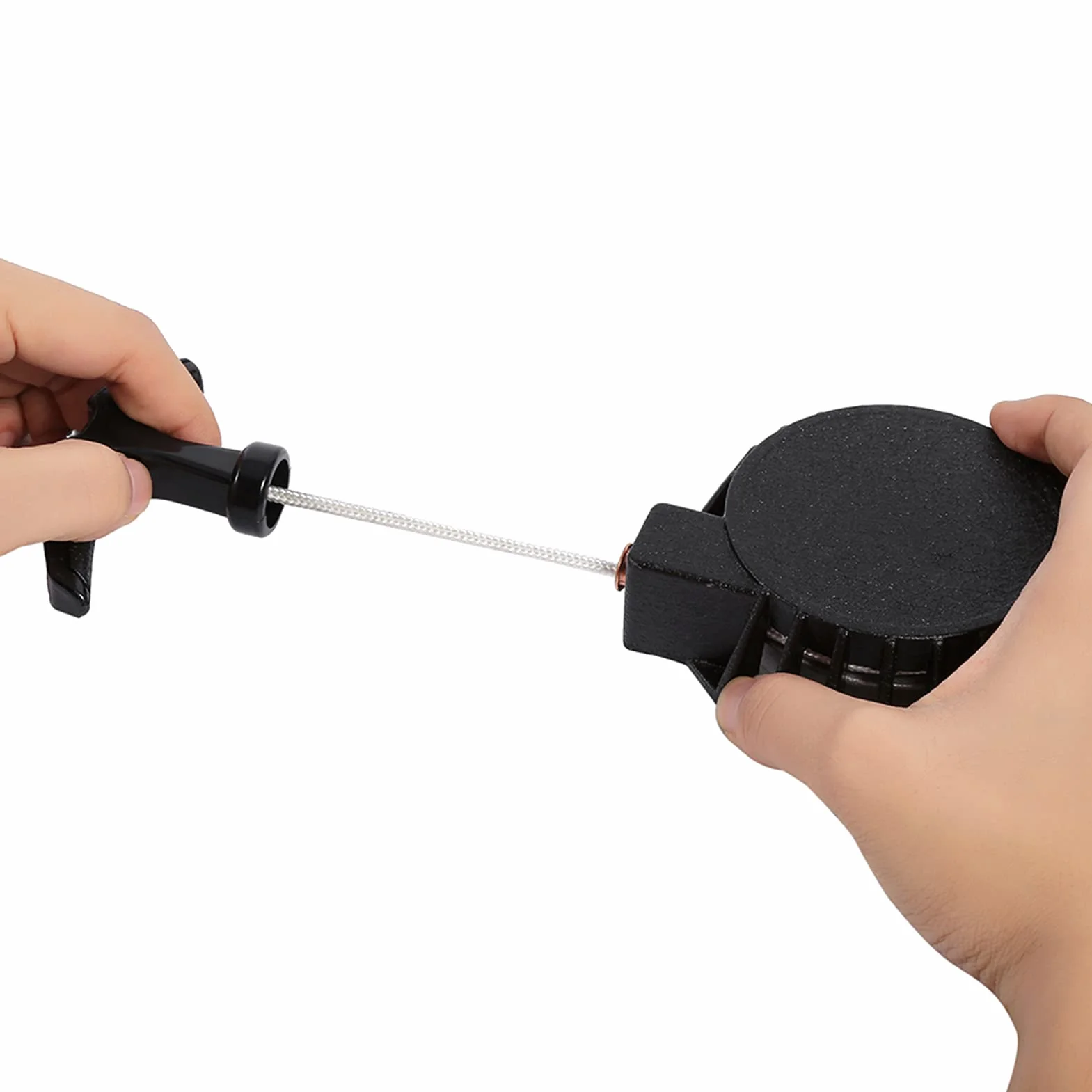 Avviamento a Strappo Minimoto, Accensione a Strappo Easy Pull Starter Mini Quad in Alluminio Universale Nero per Mini Pocket Dirt Bike Minimoto ATV Quad