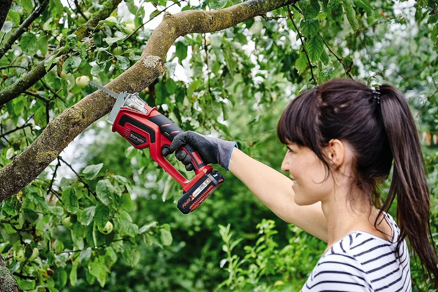 Einhell GE-GS 18 Li - Solo Tagliarami a batteria Power X-Change (18V, archetto removibile, lungh. lama 150 mm, incl. lama, senza batteria e caricabatteria)
