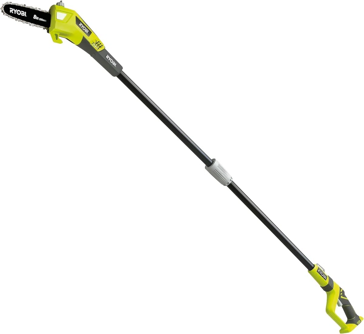 Ryobi RPP182020, Potatore Estendibile a Batteria 18V ONE+, Impugnatura Ergonomica, Lubrificazione Automatica della Catena, Estendibile fino a 3 Metri, Include 1 Batteria da 2.0Ah ed 1 Caricabatterie