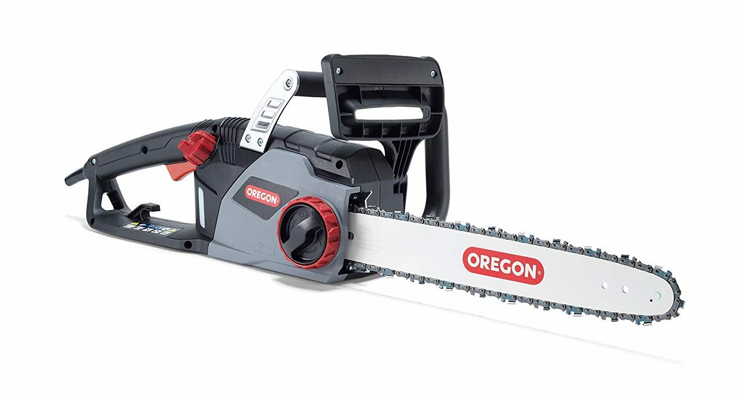 Oregon Cs1400, Motosega Elettrica Da 2400 W, Potente Sega Elettrica Con Catena Controlcut E Barra Guida Da 40 Cm (603349) & Olio Lubrificante Per Catena E Barra Di Guida Da Motosega, 1 L