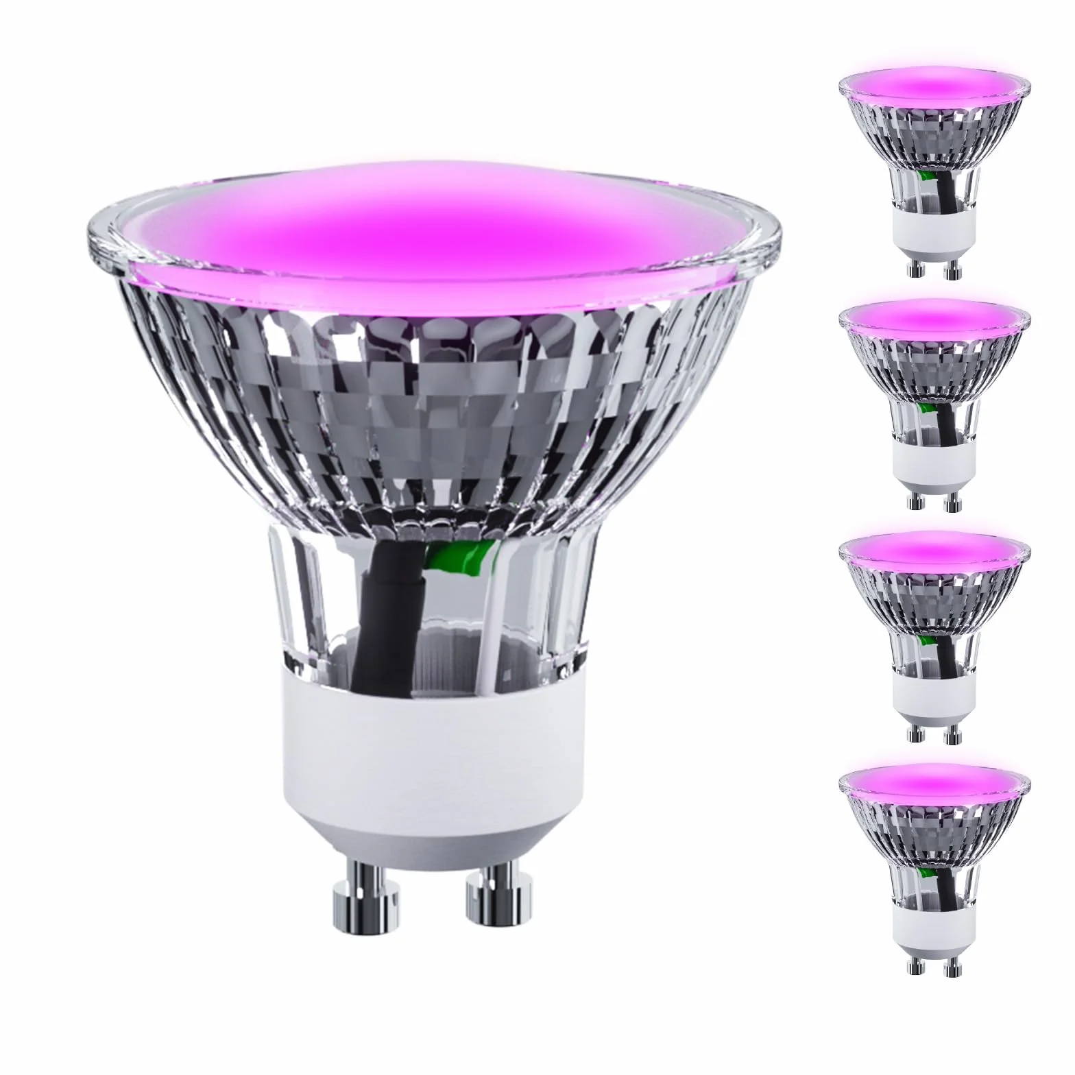 ANTELA LED Lampadina per Piante da Interno, Lampade per Crescita GU10 3.5W 200LM, Luci Diurne per Semina, Fioritura, Fruttificazione - 5 Pack