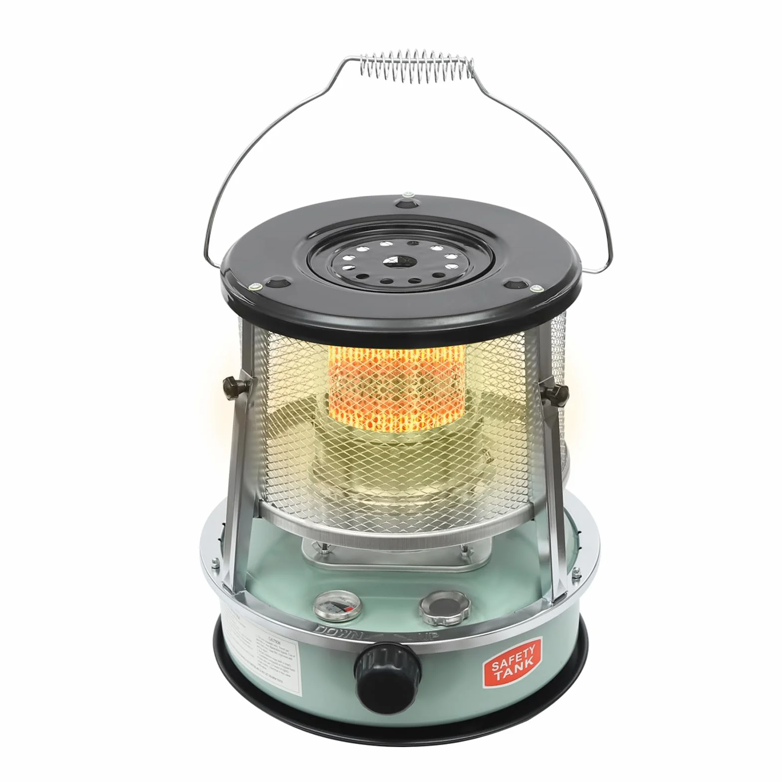 Stufa a petrolio portatile 9000 BTU/H, riscaldamento a cherosene altezza regolabile con serbatoio 4,6L, riscaldamento ausiliario mobile senza elettricità per campeggio, interno, esterno ed emergenza