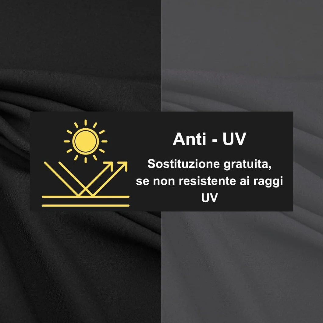 Copritavolo de esterno su misura, fodera rettangolare impermeabile in Oxford 600D con cuciture sigillate, robusto, per tavolo da giardino - Made in EU