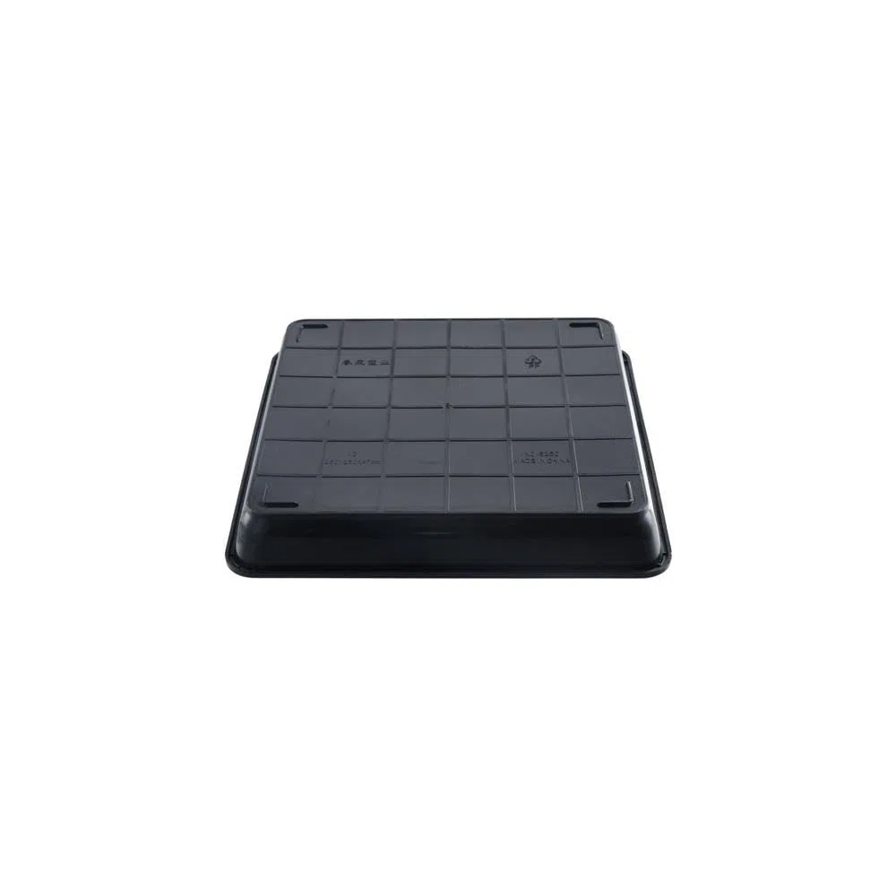 Vassoio Quadrato in Plastica per Piante e Fiori, Sottovaso per Piante con Gocciolatoio, Forniture per Giardino Quadrate per la Casa, Quotidiano (30 x 30 cm, nero)