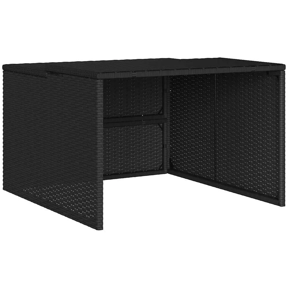 vidaXL Garage per Robot Tosaerba Nero 86x90x52/57 cm in Polyrattan