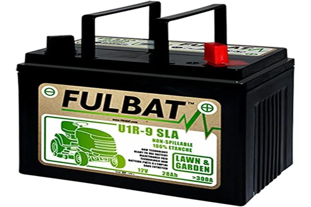 GreenCutter AG 0200247 Fulbat, Batteria per Trattorino al Gel, Sigillata, Pre-Attivata, 12V 28Ah, Polo Positivo Destra