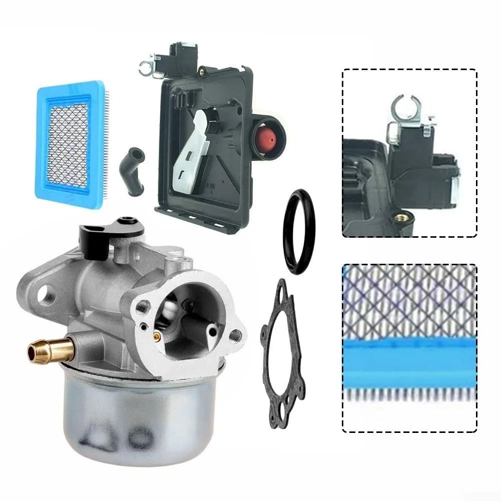 StarRing Parti di ricambio Kit filtro aria carburatore per 799868 base detergente per 498170 799872 694202, parti del motore, include tubo carburante e guarnizioni filtro aria