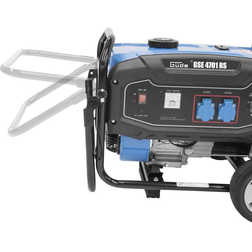 GÜDE GSE 4701 RS - Generatore di corrente 3600W con AVR e ruote per il trasporto