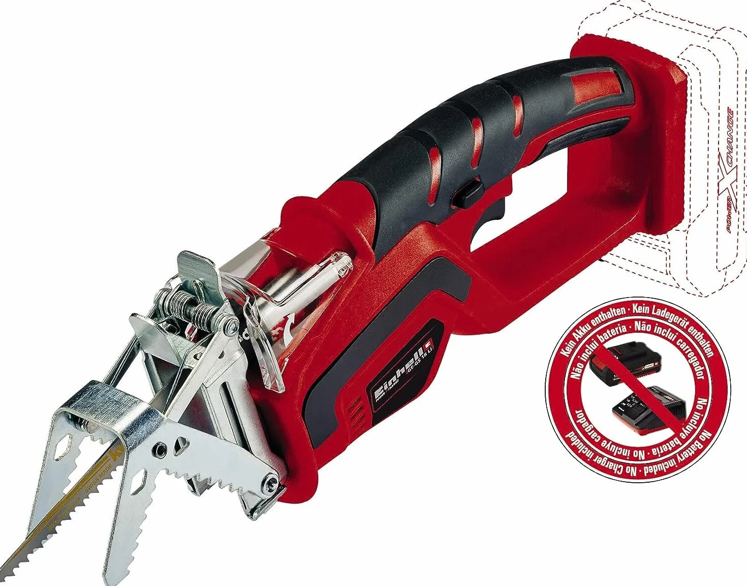 Einhell GE-GS 18 Li - Solo Tagliarami a batteria Power X-Change (18V, archetto removibile, lungh. lama 150 mm, incl. lama, senza batteria e caricabatteria)