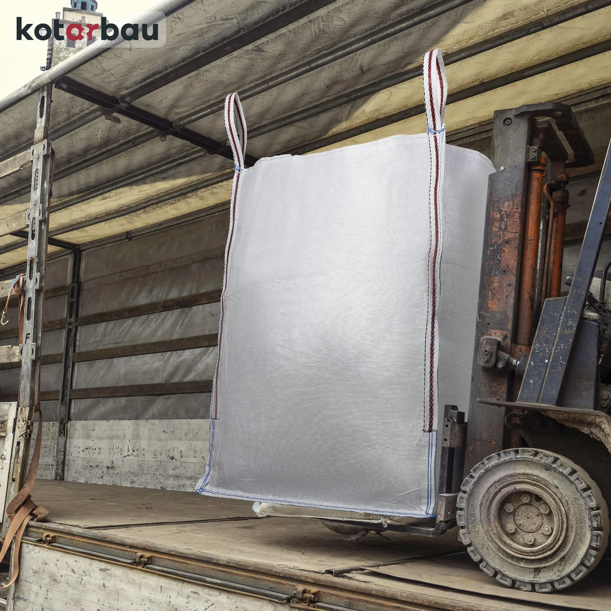 KOTARBAU Big Bag, 2 sacchi per rifiuti da giardino, 90 x 90 x 120 cm, stabili, aperti, 1000 kg, in polipropilene, per carichi pesanti, da giardino, da giardino, per rifiuti