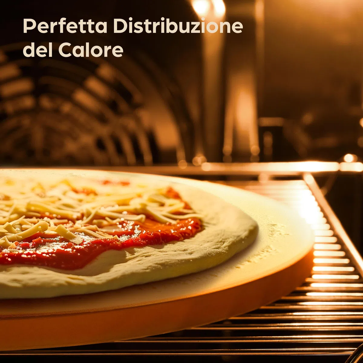 Praknu Pietra Refrattaria per Pizza da Forno Elettrico, Grill e Barbecue - Ø 30 cm con Pala per Pizza in Legno - Per Pizze Croccanti