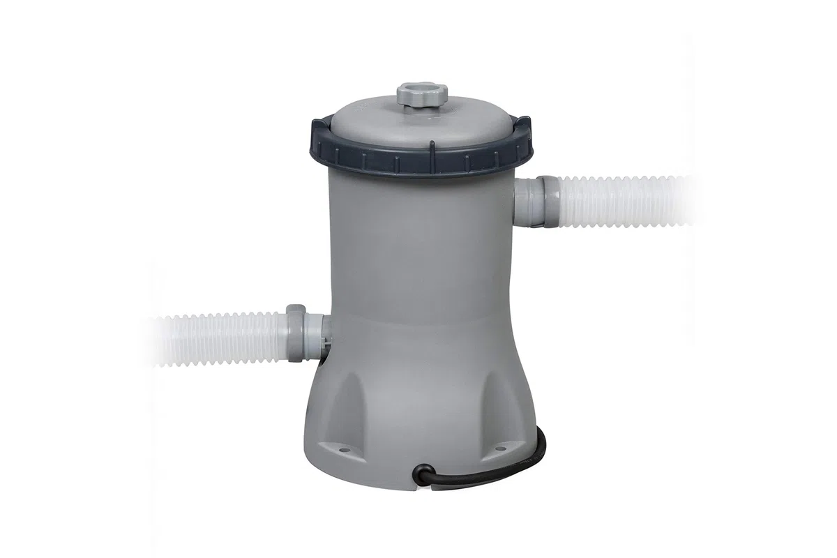 Bestway 56721 Power Steel Pool Set PVC Grey