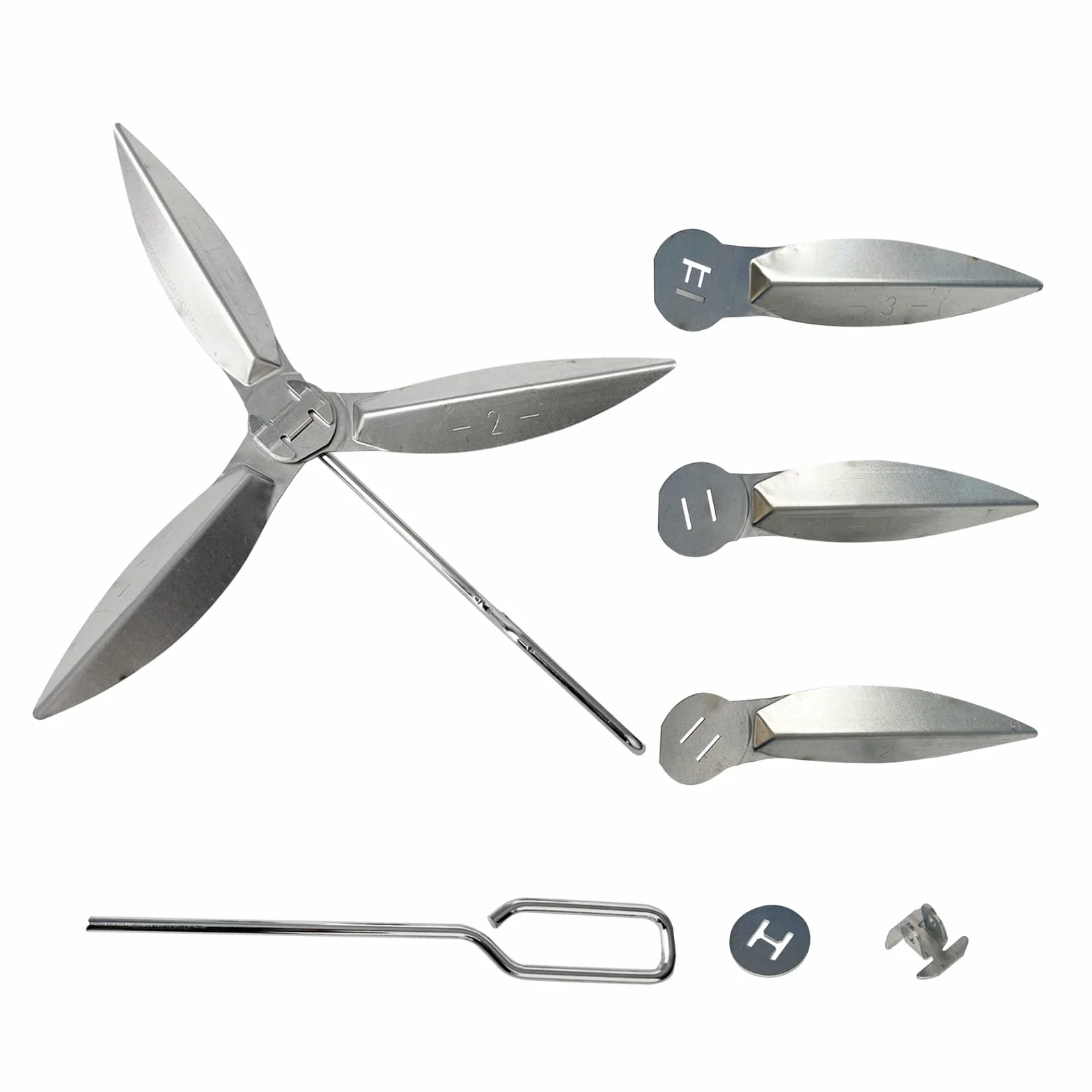 2 set di 22-1/2" One-Touch Kit di pulizia 57 cm compatibile con Weber Grill Parts, 7444 Weber Kettle Barbecues, pezzi di ricambio