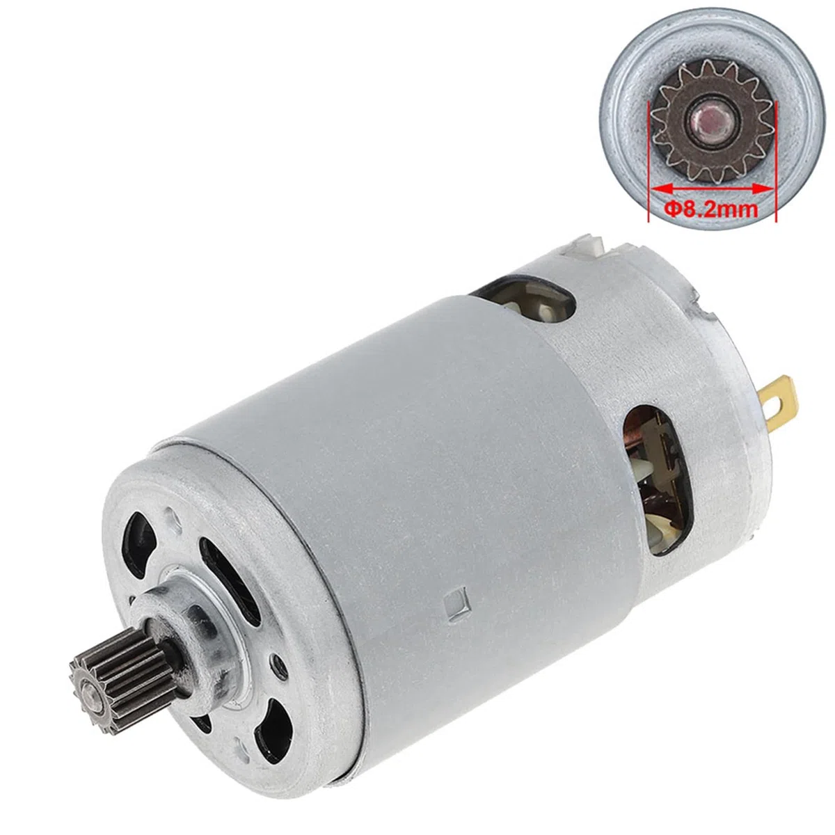 2X 21V RS550 Motore Spazzolato Motore 14 Denti Adatto per 4/6 Pollici Cordless Mini Motosega Accessori Strumento