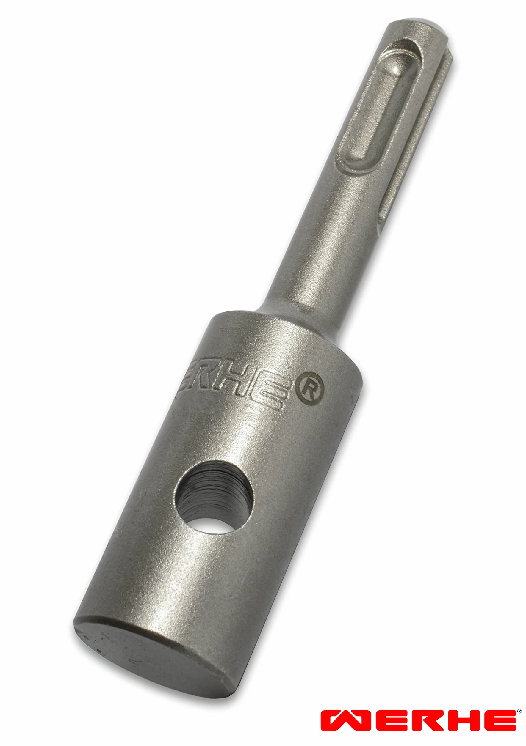 WERHE Trivella per terra 150 mm con doppia spirale – Acciaio robusto per piantumazione di alberi e costruzione di recinzioni – Compatibile con adattatore SDS Plus