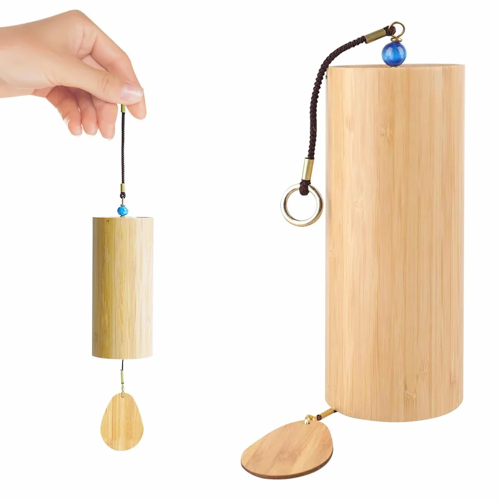 Campanelli Eolici In Bambù, Meditazione Chimes, Campanelle A Vento Giapponesi In Bambù, Scacciapensieri Yoga, Chime Bamboo per Esterni, Yoga, Gartendekoration, Le Emozioni Lenitive