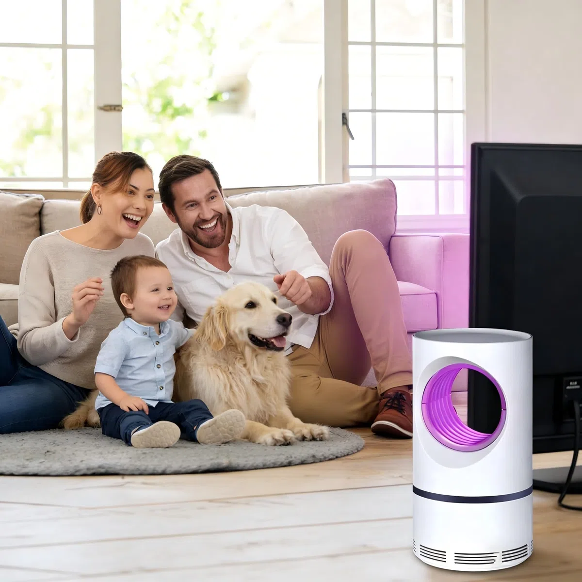 Lampada Antizanzare,Lampada per Zanzara 2026,Antizanzare Elettrico da Interno,USB Zanzariera Elettrica Portatile Antizanzare Lampada Interni con Luce UV,Alto-efficiente Trappola Zanzare Anti Insetti